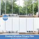 HIDBEA Frosted Window Privacy Film - Non Adhesive Static Cling Glass Stickers Sun UV Blocking Heat Control Door Covering Decals for Home Office, 29.5 x 78.7 Inch