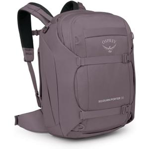 Osprey Sojourn Porter 30L Travel Backpack - Carry-On Compliant Luggage with StraightJacket Compression and Padded Laptop Sleeve - Durable Pack for International or Urban Travel, Graphite Purple
