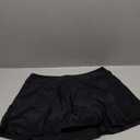 SANTINY Women's High Waisted Swim Skirt with Pocket Tummy Control Tankini Swimsuit Bathing Suit Bottoms for Women (Large, Black)