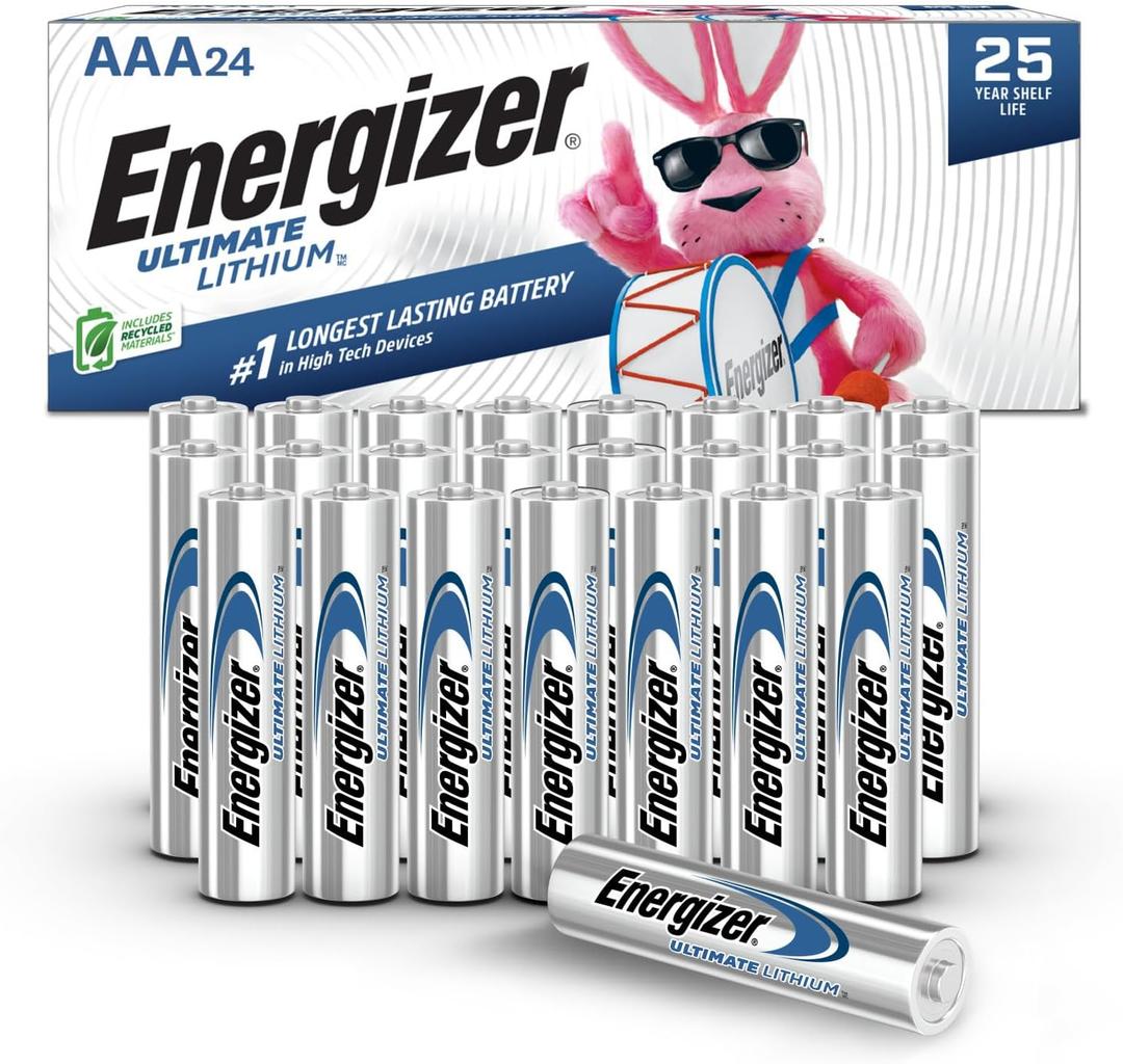 Energizer Ultimate Lithium AAA Batteries (1 Pack), Lithium Triple A Batteries, 24 Count