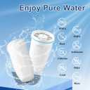 Water Filters Replacement for Z-ero Water Pitchers and Dispenser, 0 TDS Premium Filtration, Reduce Lead/Chromium/PFOA/PFOS - Improve Tap Water Taste (Pack of 2 by TOMOON)