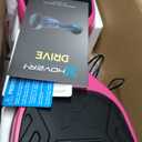 Hover-1 Drive Electric Hoverboard | 7MPH Top Speed, 3 Mile Range, Long Lasting Lithium-Ion Battery, 6HR Full-Charge, Path Illuminating LED Lights (Pink)