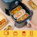 Mini Loaf Baking Pans with Lids 50 Pack,LNYZQUS 6.8oz Rectangle Aluminum Foil Mini Cake Baking Pans Tins Containers,Disposable Ramekins Baking Cups Muffin Tins-White