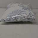 Flysheep Reversible Quilt Set Full Queen Size, 3 Pieces White Blue Botanical Floral Printed Summer Bedding Set, Soft Microfiber Lightweight Bedspread/Coverlet for All Season - 92"x90"