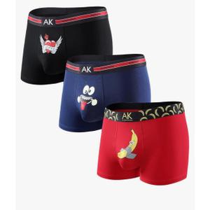Arjen Kroos Men's Novelty Boxer Briefs Sexy Cotton Underwear for Men Funny Boxer Shorts 3 Pack, Large