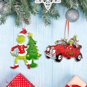 Merry Grinchmas Christmas Ornaments 10 Piece Brand New In Original Packaging