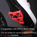 Women & Men Cycling Shoes Compatible with Peloton Bike Indoor Road Riding Biking Bike Shoes with Delta Cleats Included, 11 Women/9 Men, 2600-white1