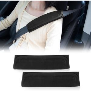 PSLER Seat Belt Cushion Shoulder Strap - Car Seatbelt Pads for Adults Car Seat Belt Shoulder Pad Carseat Strap Covers for Babies Car Seat Belt Cover Pad for Kids Stroller Pushchair High Chair,Ice silk