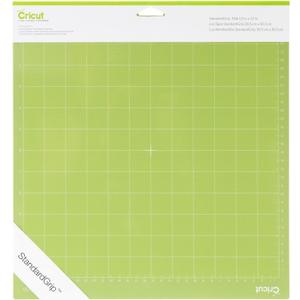 Cricut StandardGrip Machine Mats 12in x 12in, Reusable Cutting Mats for Crafts with Protective Film, Use with Cardstock, Iron On, Vinyl and More, Compatible with Cricut Explore & Maker (2 Count)