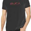 RVCA Mens Short Sleeve Lightweight Lounge Crew Tee Loungewear Crew Neck (Large, Heather Grey)