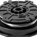 6 x Greenworks 0.080" Dual Line Bump Feed Replacement String Trimmer Line Spool ( Compatible With Trimmer Model # 21161, 21025, 21387)