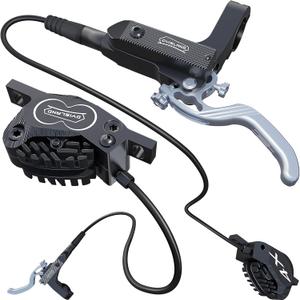 SD-230X MTB Hydraulic Disc Brake Set 2-Pistons/4-Pistons,Aluminum Front and Rear Two-Finger Brake levers,Brake Kit for Mountain Bike