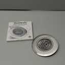 TRAPMATE Shower Drain Hair Catcher, 4.4" Easy Clean Bathtub Drain Hair Catcher, Anti-Slip Bath Tub Drain Protector, Upgraded 304 Stainless Steel Shower Sink Drain Cover for Bathroom (Patented Product) (Silver)