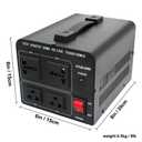 Yinleader 110V to 220V Voltage Converter Transformer 2000W Step Up/Down 110/120 Volt - 220/240 Volt Converter