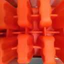 Miaowoof Homemade Popsicle Molds, 10-Cav Non-BPA Silicone Ice Pop Maker, with 50 Sticks, 50 Bags, 10 Reusable Sticks, Funnel, Brush and Ice Pop Recipe (Red)