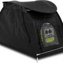 Small Inverter Generator Cover While Running, Portable Waterproof Generator Shed CoverOutdoor Generator Tent Cover for Rain, Fit Most 1000-5500 Watt Inverter Generators, Black