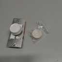 GE Single Pole Rotating Dimmer Switch, Rotate On/Off, Use with Dimmable LED, CFL, and Incandescent Bulbs, Includes Two Knob Colors, UL Listed, White/Light Almond, 18021