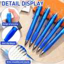 Maitys 24 Pcs Big Fat Pens for Arthritis Hands Easy Grip Giant Jumbo Pens Bulk with Large Capacity Ink Retractable Black Ink Ballpoints Thick Pen Enhanced Writing Stability for Office Warehouse(Blue)