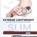 Faiono Magnetic for iPhone 17 Case [Full Camera Protection][Military-Grade Protection][Compatible with MagSafe] Shockproof Protective Slim Phone Case for iPhone 17, Claret