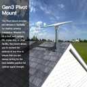 Starlink Standard 4/4X Pivot Roof Mount Kit, Compatible with Gen3 Starlink Standard Dish, Outdoor Roof Mount, Antenna Mast Pipe Mounting Kit