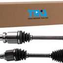 TRQ Front Driver Side and Passenger Side CV Axle Assembly Set 2 Piece Compatible with 2014-2016 Ford Transit Connect 2.5L