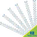 Eureka 845692 S'Cool Era Checkered Sky Decorative Classroom and Bulletin Board Trim for Teachers, 2.25" Wide with 37 Feet Total, 12 Strips