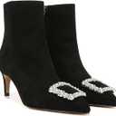 Sam Edelman Ulissa Luster Ankle Boot Black Suede 9.5 Medium