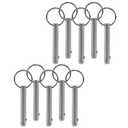 10 Pack Quick Release Pin,Full 316 Stainless Steel, Diameter 5/16"(8mm), Total Length 2.17"(55mm), Usable Length 1.54"(39mm), Bimini Top Pin, Marine Hardware,Boat Quick Release Pin,Detent Pin