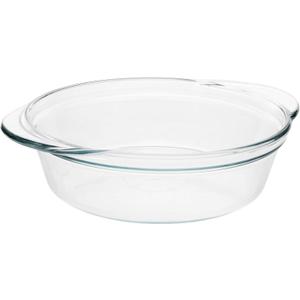 Pyrex 2.5-Quart Deep 9.5in Pie Plate  Perfect for Sweet Rolls, Pot Pies, and Pies  Made in USA