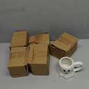 6 Pcs Halloween Ghost Mug 11 oz Ceramic Mug Set of 6 White Ghost Coffee Cup Halloween Themed Design Cup Set for Coffee Tea Hot Chocolate Gifts Presents 4.7 x 3.5 x 3 Suitable for Microwave Use