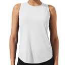 ASPO Women's Workout Tank Tops Racerback Athletic Top Sleeveless Yoga Running Tops Quick Dry Gym Outdoor UPF50+ Light Blue L (Blue, L)