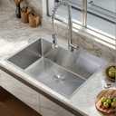 VAPSINT 22x18 Inch Drop In Kitchen Sink, 22 Inch 16 Gauge T304 Stainless Steel Topmount Small Kitchen Bar Sink, Handmade Single Bowl Outdoor RV Laundry Utility Prep Sink with Basket Strainer