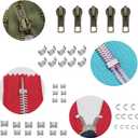 YaHoGa 143 PCS Zipper Repair Kit Zipper Replacement with Install Plier for Bags, Jackets, Tents, Backpacks, Sleeping Bag