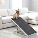 Indoor Dog Ramp Bed for Small Medium Pets,Folding Collapsible Cat Ramp, Adjustable Height Dog Ramp with Non-Slip Carpet for Couch,Sofa,Chair