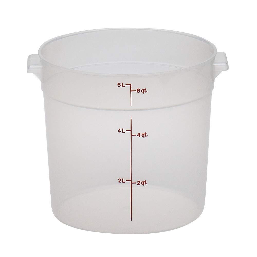 Cambro 6Qt BPA-Free Food Storage Containers with Lid – in Opaque Commercial Grade Plastic- Ideal for Pantry & Fridge Organization, Baking & Mixing Dough, Industrial and Kitchen Use, 1 Count