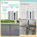 160 Inch Retractable Baby Gates Extra Wide, 42 Inch Extra Tall Retractable Gate for Indoor/Outdoor, 13 Foot Reinforced Retractable Dog Gate with Reinforcement Rod for Doorways, Stairs, Garage