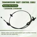 GXARTS Automatic Shift Control Cable Transmission Gear Shifter Control Cable 52107847AK 52107847AM Compatible with Dodge Ram 1500 2500 3500 2008-2010