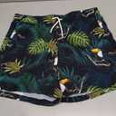 BRISIRA Mens Swim Trunks Swim Shorts Quick Dry 5 inch Inseam Beach Shorts with Compression Liner and Zipper Pocket 32