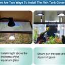 Magnetic Fish Tanks lid Cover Protective Net,DIY Aquarium Anti-Jumping net,Prevents Turtles,Fish,Reptiles from Escaping The Turtles Tanks for Circumference up to 59.1"19.6"
