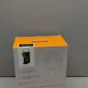 Single Serve One Cup Coffee Maker, for K Cups and Grounds, Mini Coffee Maker with Portable Handle, 6 to 12 Oz Brew Size, for Travel, Camping, Office, RV and Dorm, 120V, Black and Gold