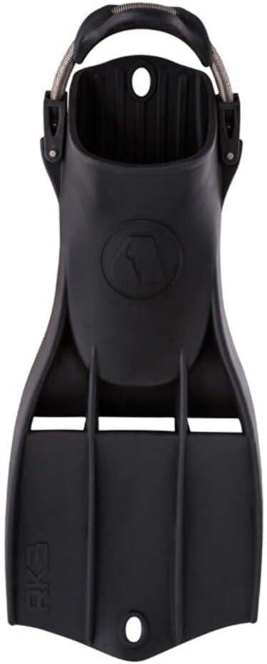 Apeks RK3 Military Rubber Fin with Adjustable Stainless Steel Spring Straps, Black, Medium