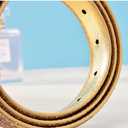 Fashion Sparkly PU Leather Waist Belts for Women Formal Dresses Jeans Small
