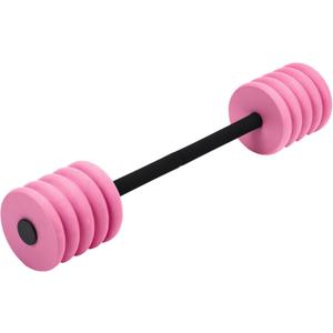 Soulchen Long Aquatic Exercise Dumbbells Foam Water Weights Dumbbell Aquatic Pool Barbells with High Density EVA Foam for Swim Water Aerobics Workouts Loss (29.13 Inch, Pink)