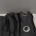 NICETOWN Pitch Black Solid Thermal Insulated Grommet Blackout Curtains/Drapes for Bedroom Window (2 Panels, 42 inches Wide by 63 inches Long, Black)