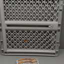 MYPET Universal Pet Gate: 26 - 42 Wide Dog Gate for Doorways with Pressure Fit or Swinging Door Hardware Mounting Types Included: 26" Tall; Gray