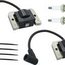 2 Pack 32-584-06-S Ignition Coil Module for Kohler KT600 KT610 KT715 KT725 KT730 KT735 KT740 ZT710 ZT720 ZT730 Lawn Mover Engine with Spark Plug