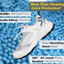 Shoe Washing Machine Bag,Laundry Shoe Bag for Washer and Dryer,Reusable Shoe Cleaning Bag for Sneakers,Tennis Shoes,With Self-locking Zipper, Microfiber Inside,Include Shoe Bag (Pro Blue - 2 Pack)