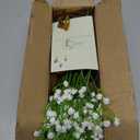 Yastouay 50 Pcs Babys Breath Artificial Flowers, White Baby Breath Flowers Artificial Bulk, Real Touch Fake Flowers Babys Breath Gypsophila for Wedding Home Party Bouquet Floral Arrangement Decor
