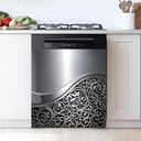 Dishwasher Magnet Sticker Cover Panel Decal Refrigerator Magnetic Sticker Decorative for Kitchen Decoration,Fridge Door Cover,Home Appliances Decor Stickers 23"x26"