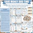 Funnymoom 426 Pcs Cowboy Baby Shower Games Set-8 Games, Includes Baby Shower Bingo, Price is Right, Guess Who, Word Scramble, Prediction and Advice, How Big is Mommy's Belly, Don't Say the Words